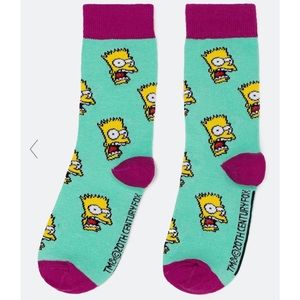 Bart The Simpsons Crew Socks